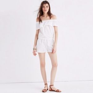 NWT Madewell beach off the shoulder romper